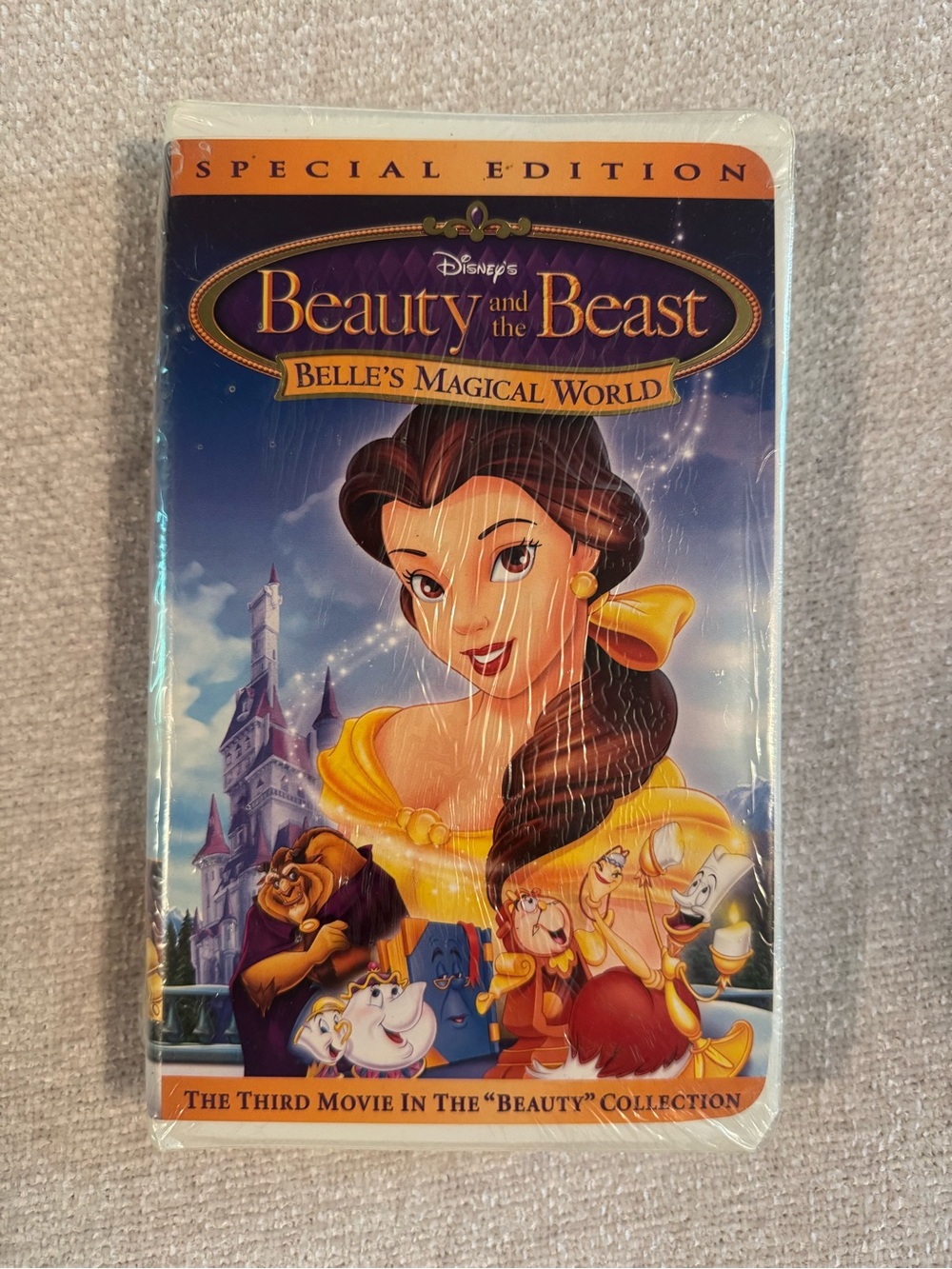 Vintage‎ Factory Sealed Disney Beauty & the Beast Belle’s Magical World VHS Tape